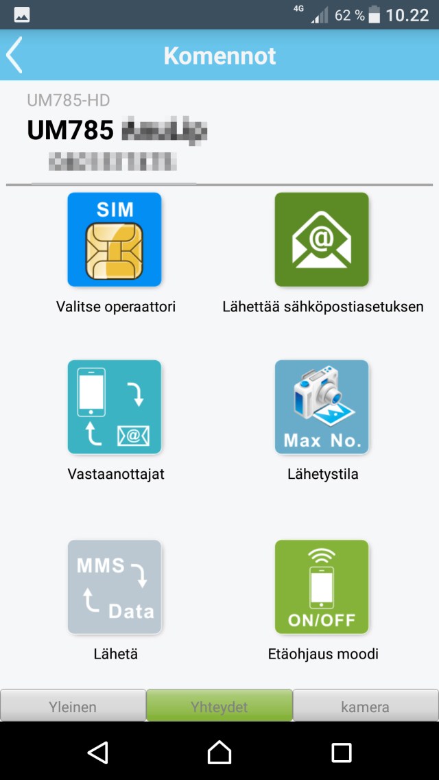 Uovision APP yhteydet